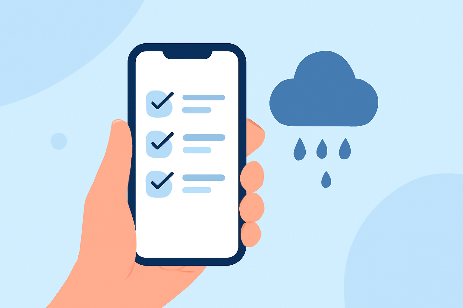 The Ultimate Rainy-Season Destination Weather Checklist on Your Phone