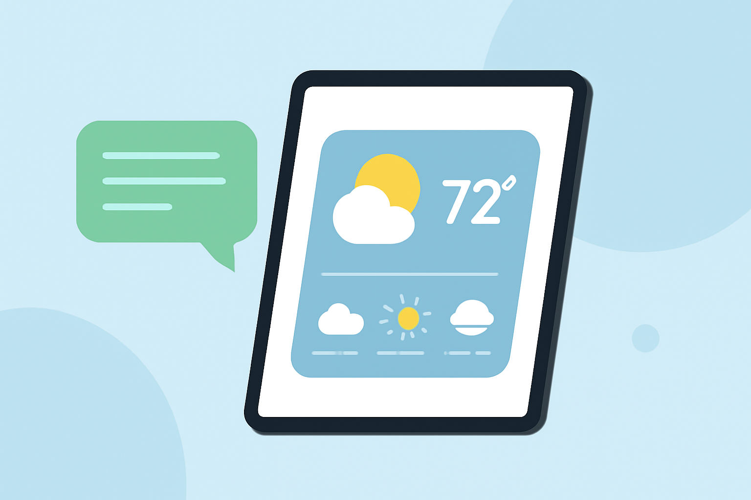 Enhancing Your Tablet with Large Weather Widgets