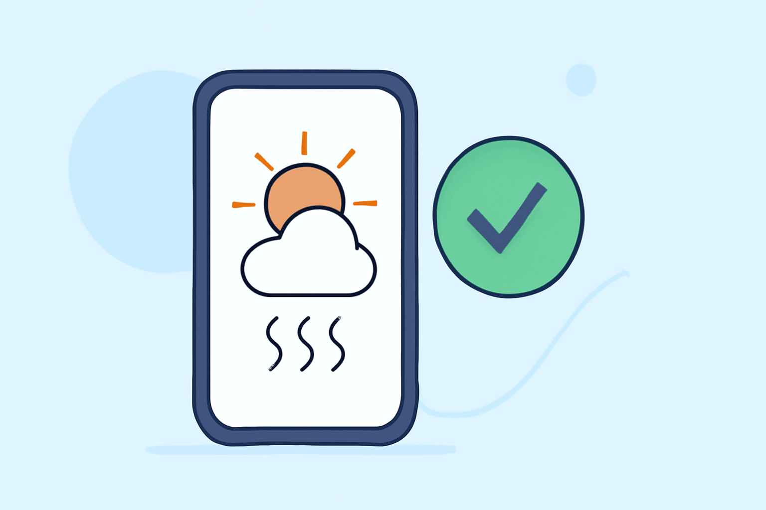 Weather App Home Screen Checklist During Heat Waves