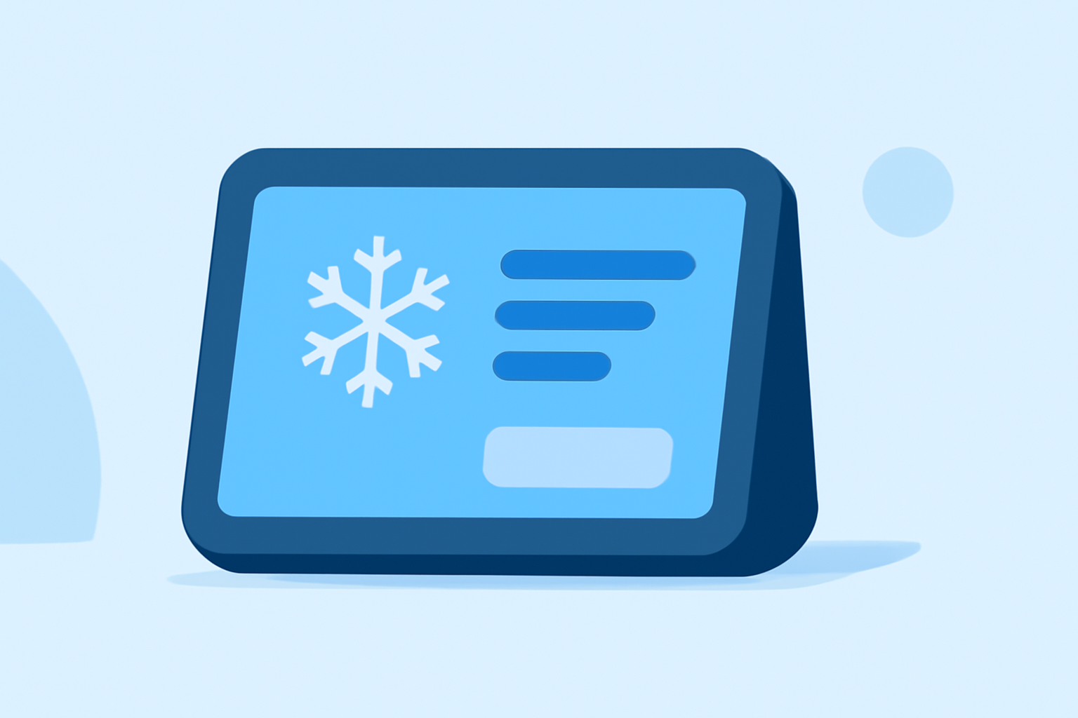 Snowstorm Preparation Tricks on a Smart Display