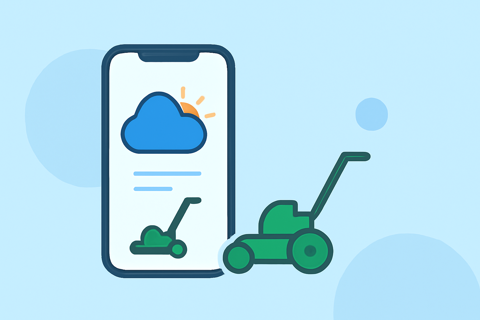 Using Weather Apps for Grass Cutting Planning on Your iPhone