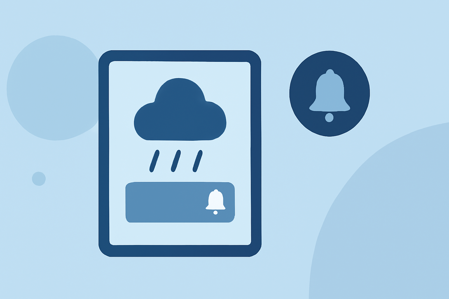 An Introduction to Rain Stop Notifications on a Tablet