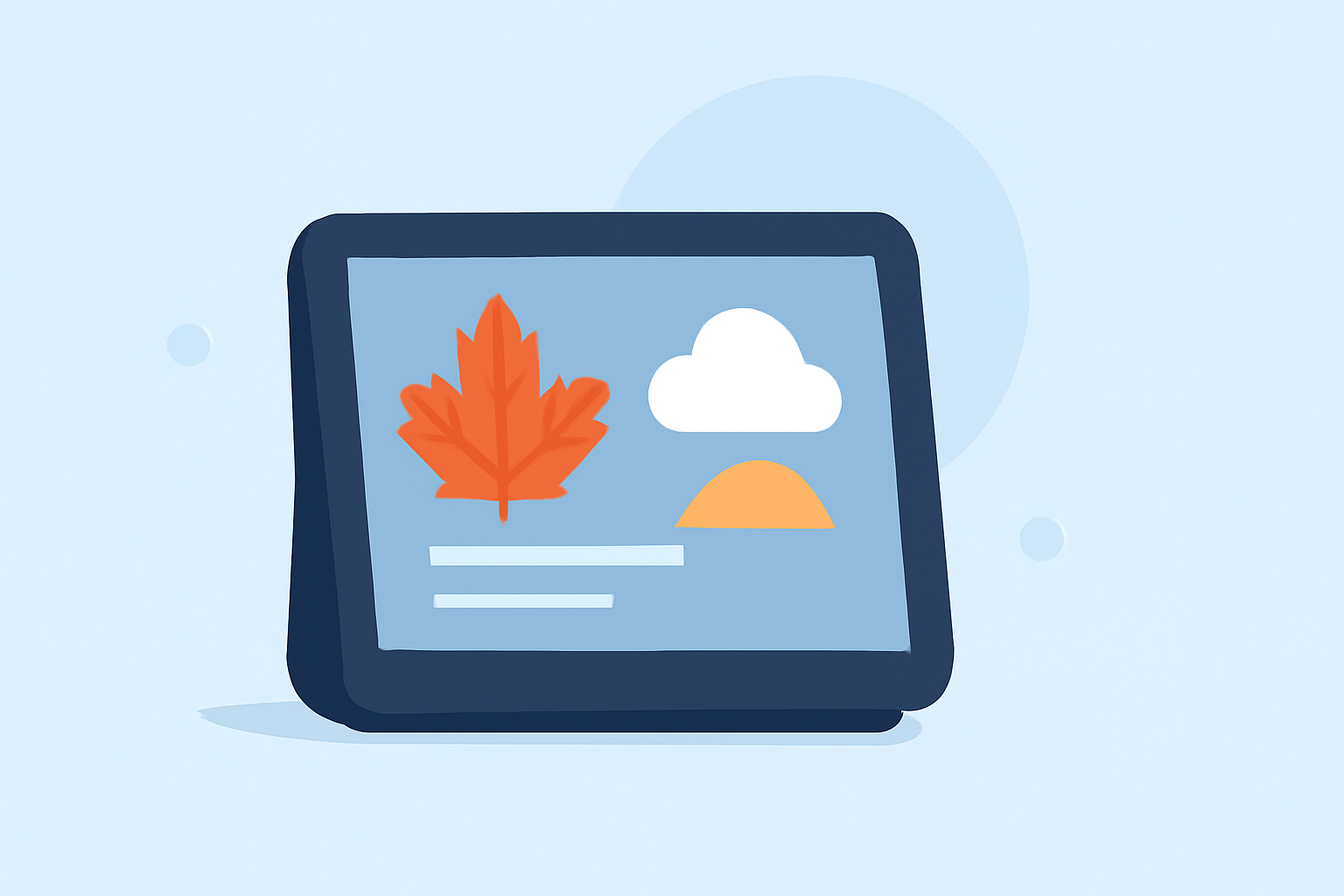 Fall Weather Outlook Tricks on a Smart Display