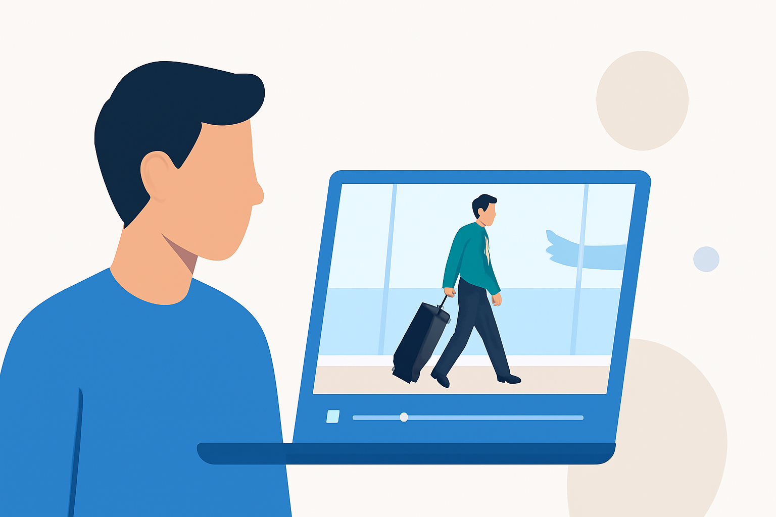 Enhancing Your Short-Form Videos with Airport People-Watching Clips