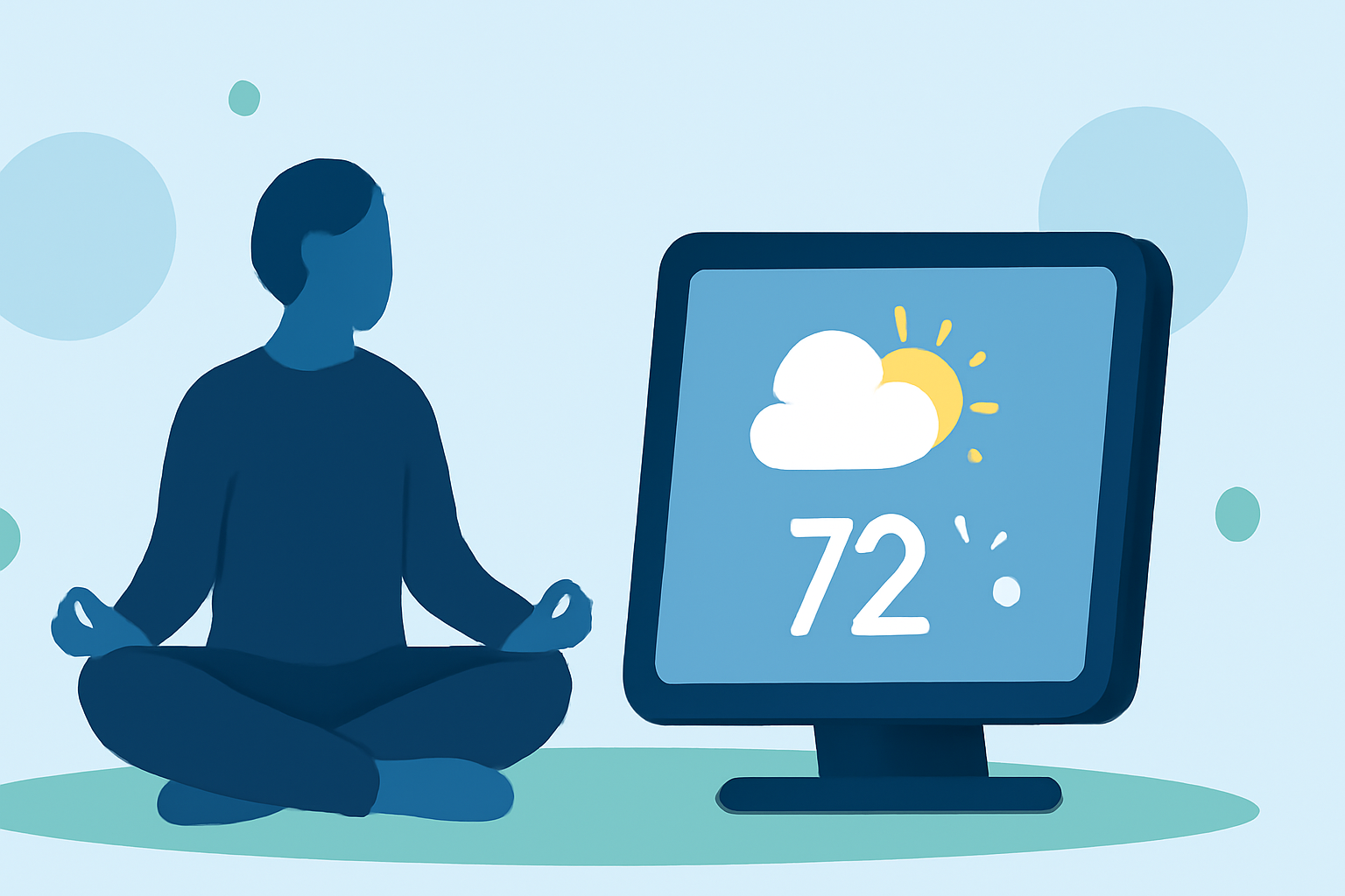 Enhancing Outdoor Meditation with Real-Time Weather Updates on Smart Displays