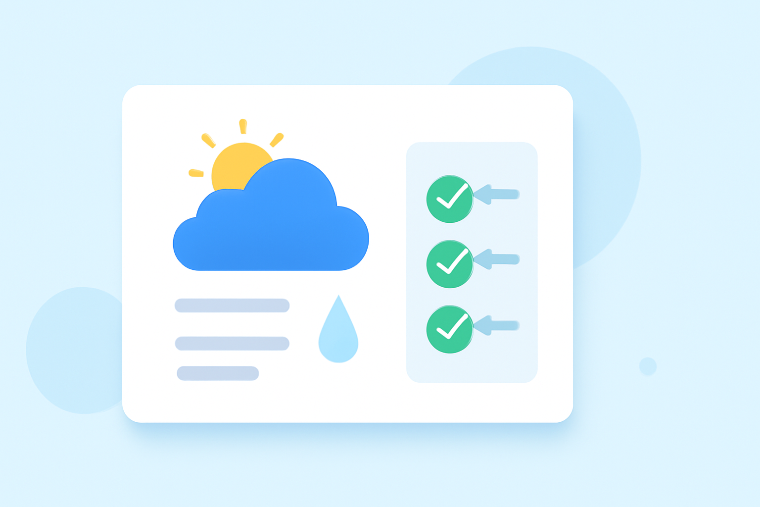 Weather Stack Widgets Checklist for Outdoor Events