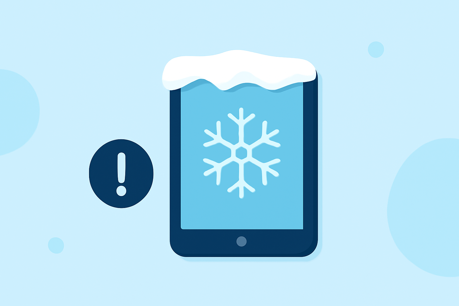 Snow Accumulation Mistakes to Avoid on a Tablet