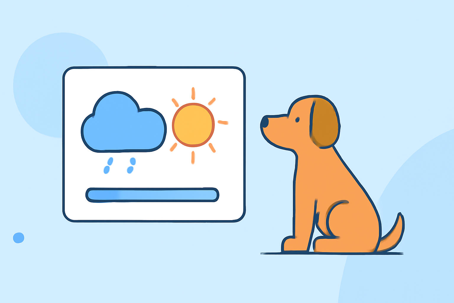 Quick Large Weather Widgets for Pet Owners