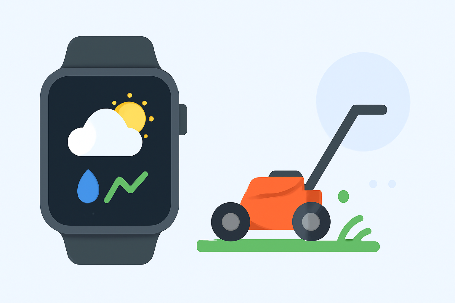 Optimizing Grass Cutting with Wear OS Weather Insights