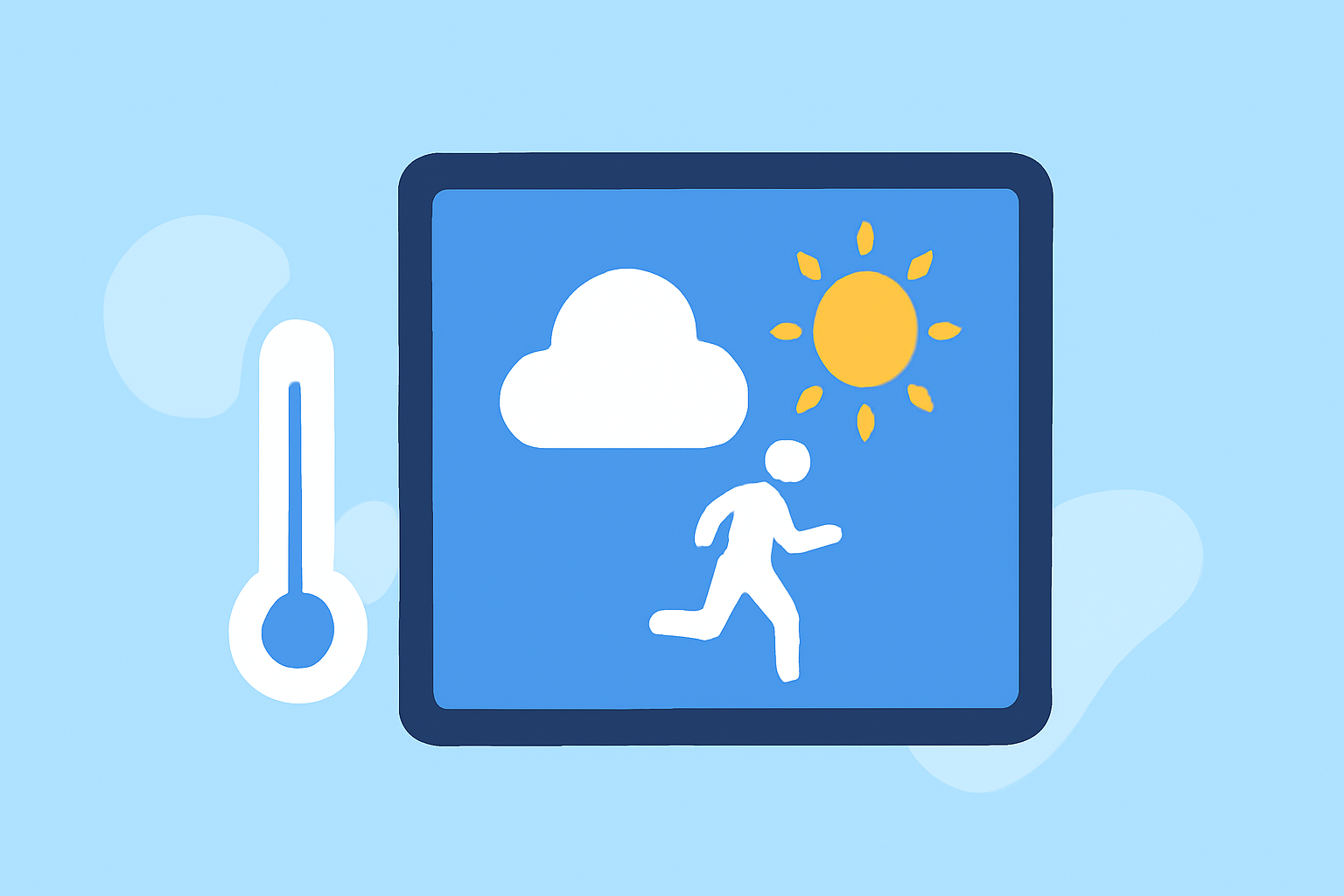 Weather for Outdoor Running Explained on iPad