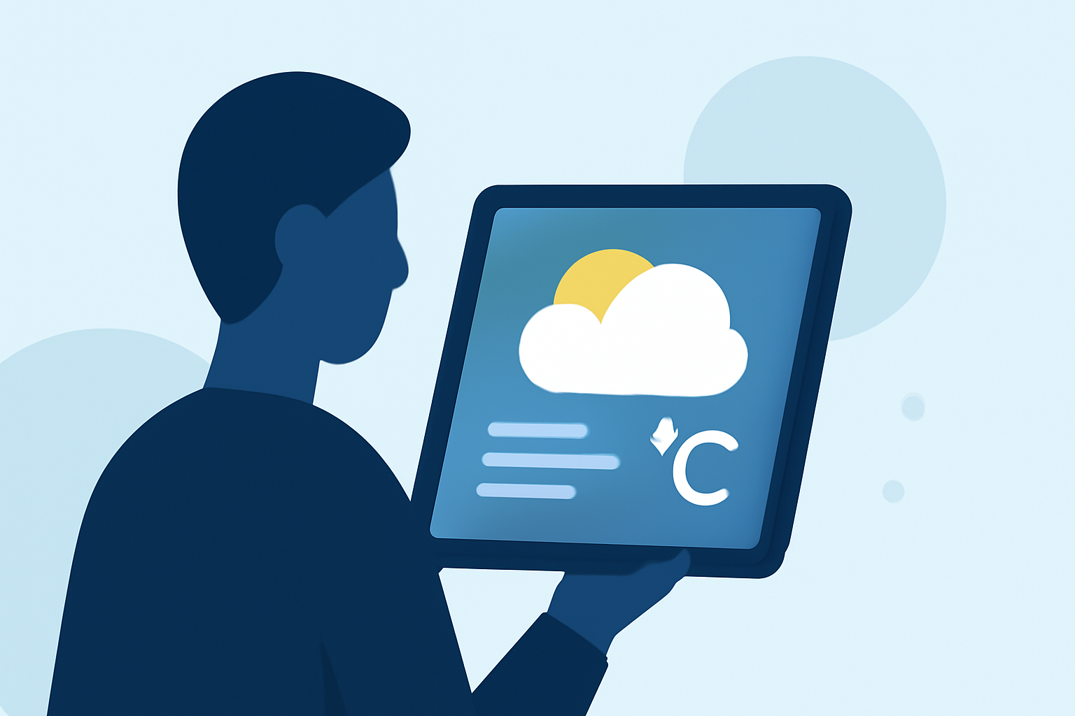 An Introduction to Weather for Outdoor Meetings on a Tablet