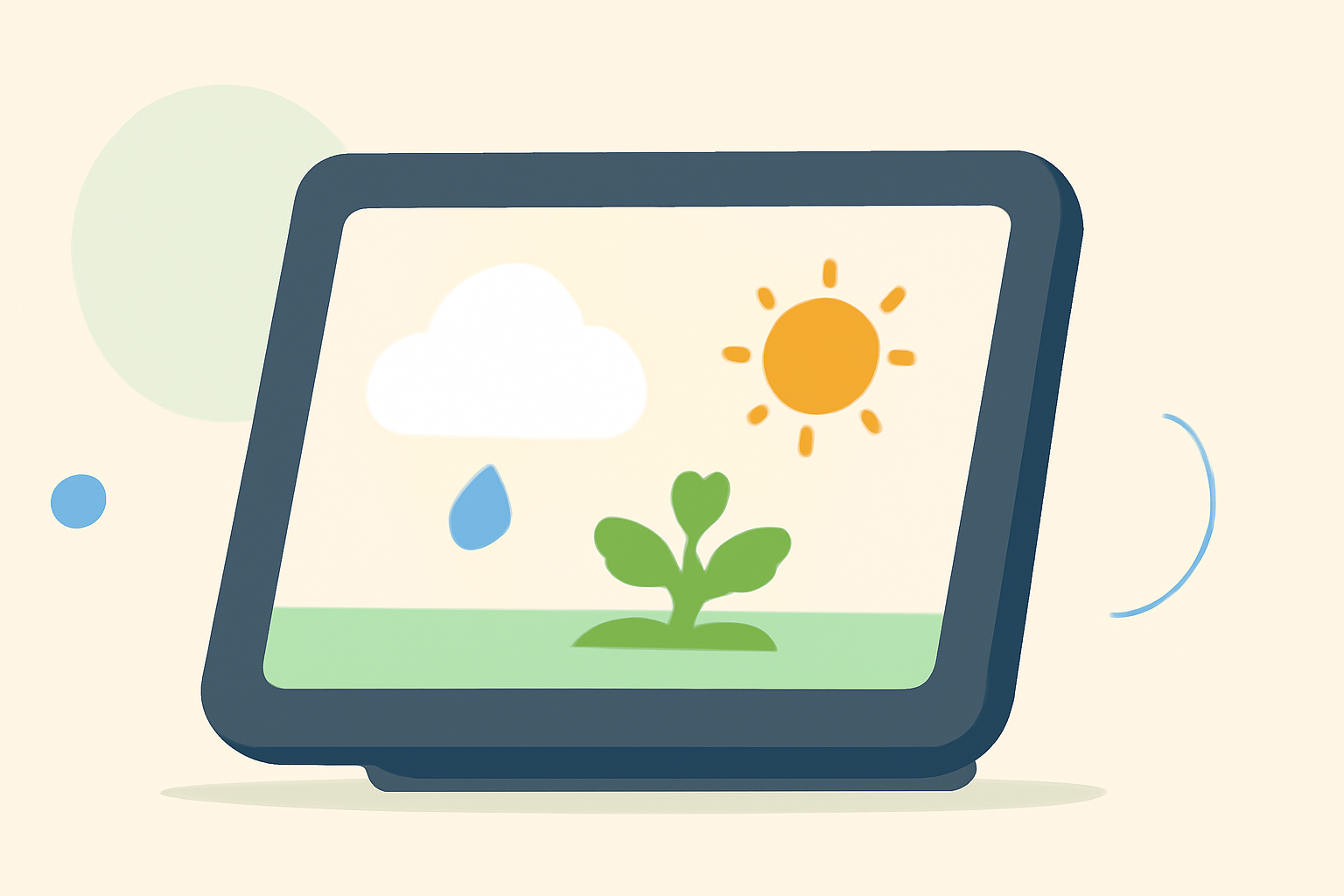 What Is Weather for Vegetable Growing on a Smart Display?