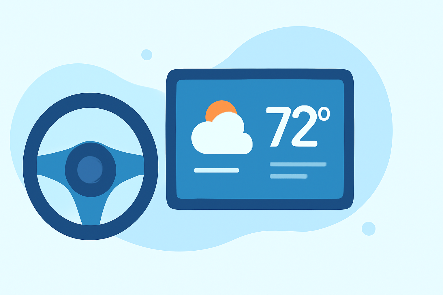 Weather Lock Screen Widgets Explained in the Car