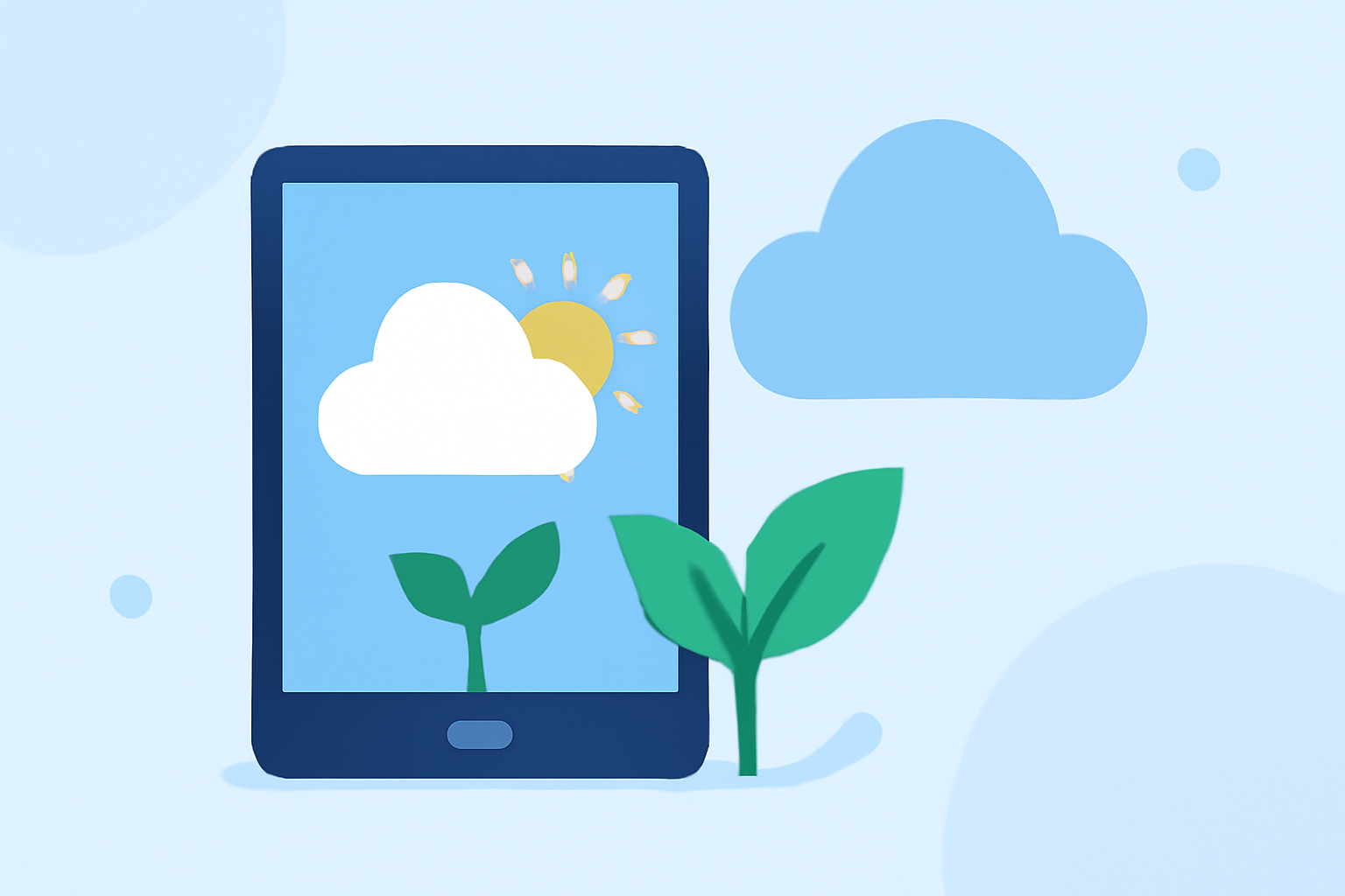 Weather for Fruit Growing Basics on a Tablet