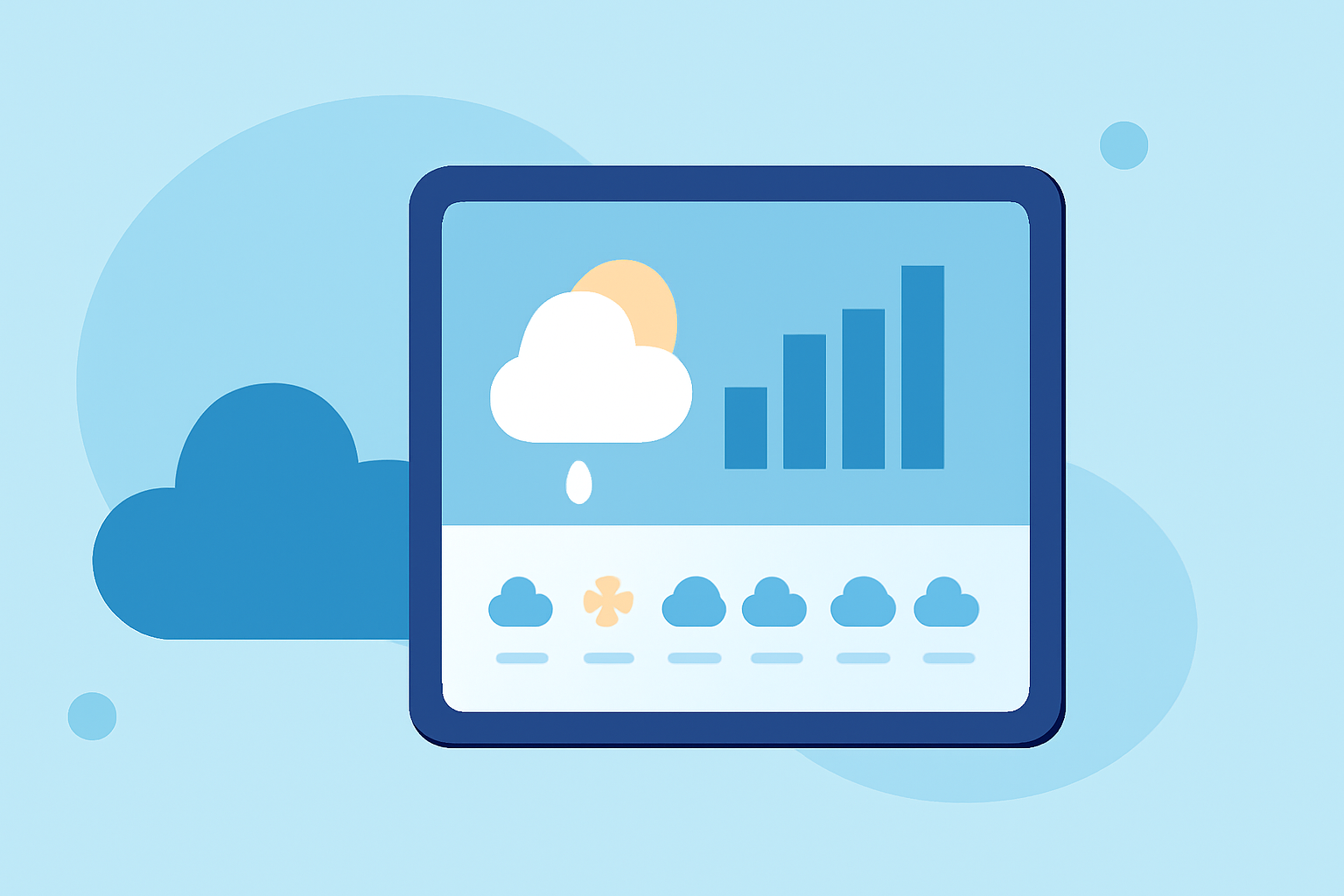 Your Guide to Long-Term Weather Forecasts on a Tablet
