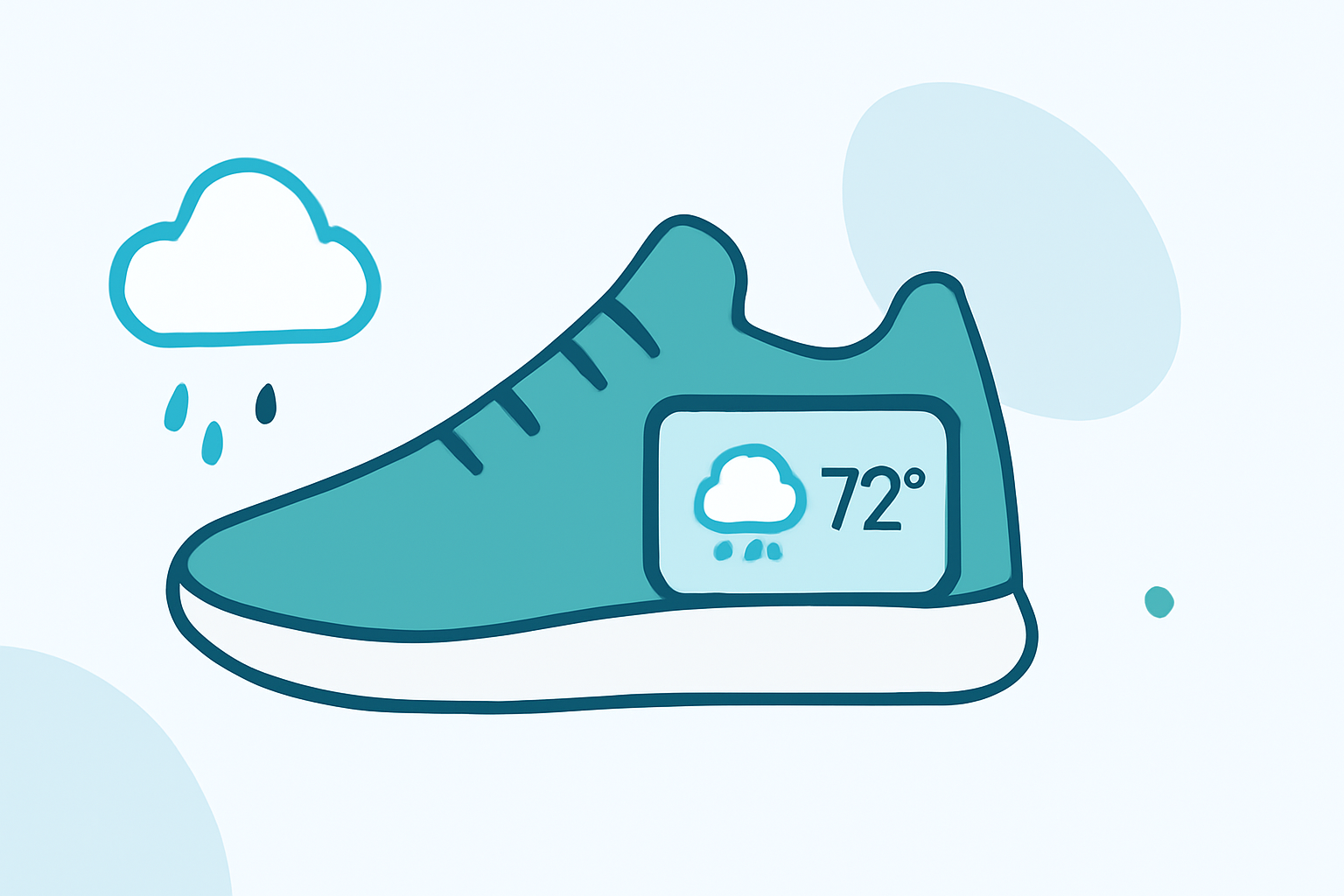 Navigating Weather-Aware Shoes with Smart Displays