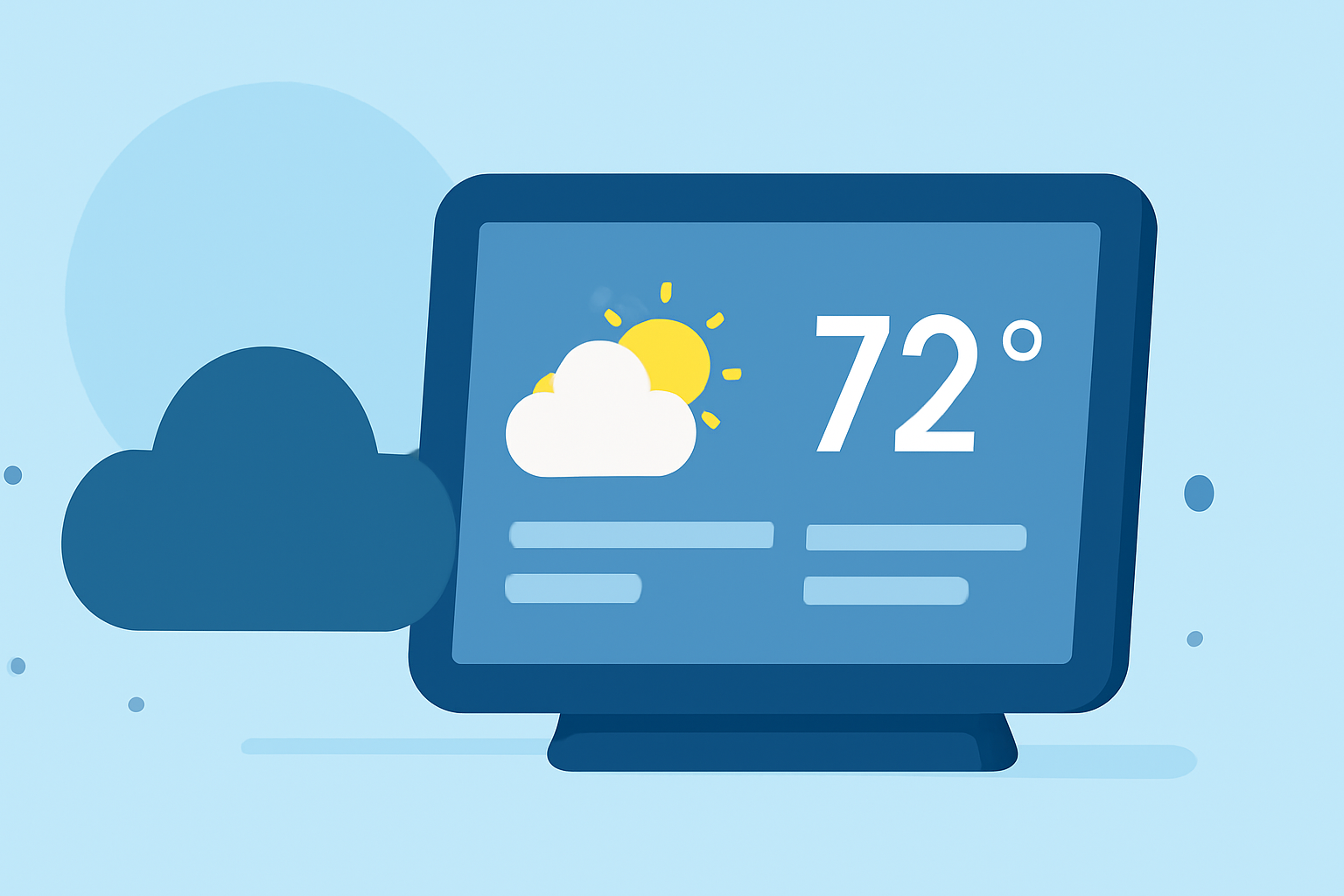 Weather Evening Briefing Cheat Sheet on Smart Displays