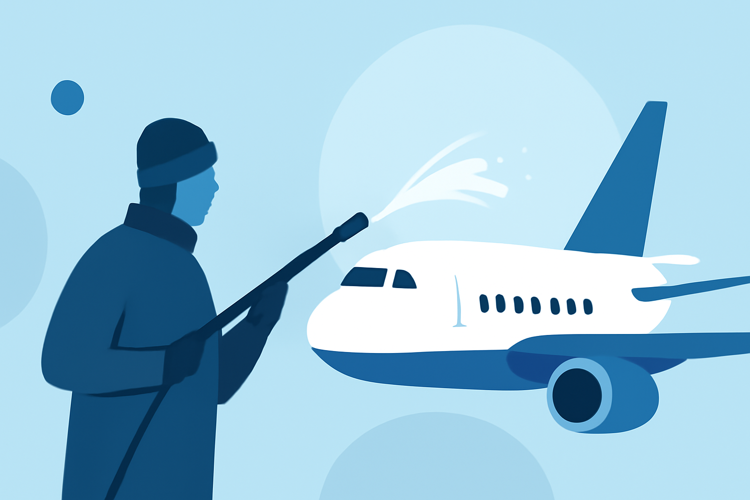 Pro Aircraft De-Icing in Winter on the Go