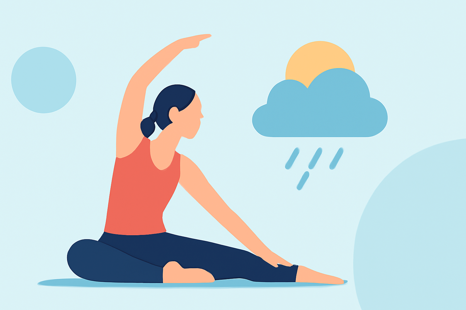 Easy Weather Planning for Outdoor Pilates Beginners