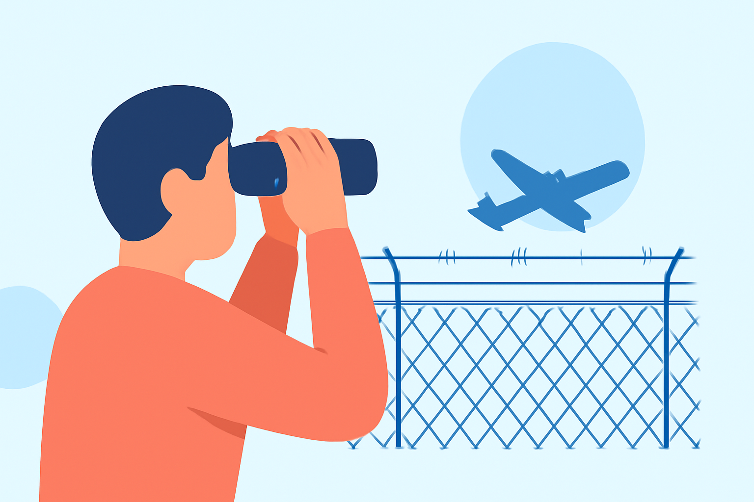 Capturing Airport Fence Spotting Clips for Family Trips