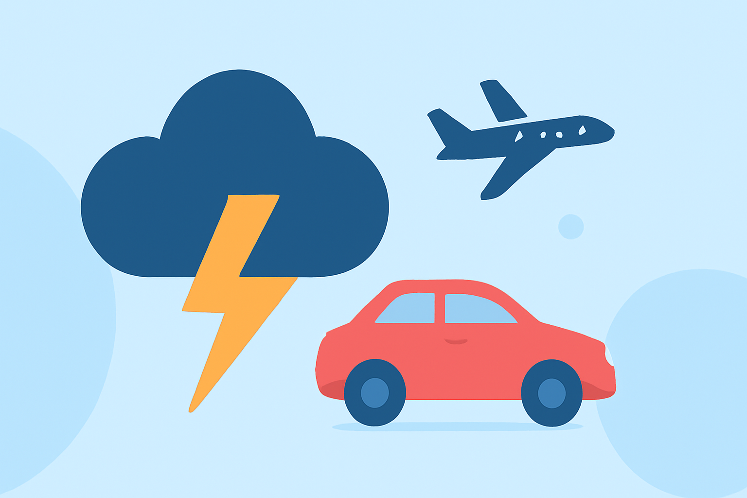 Understanding Thunderstorms and Travel Delays for Road and Air Trips