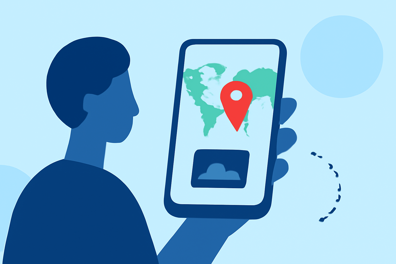 Enhancing Travel Photos with World Map Overlays on Your Phone