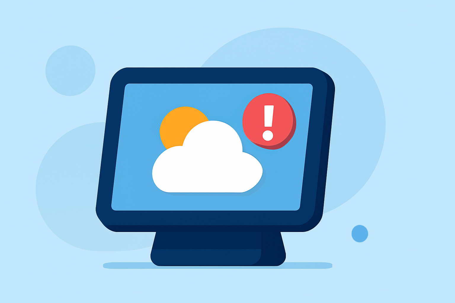 Pro Weather Notification Badges on a Smart Display