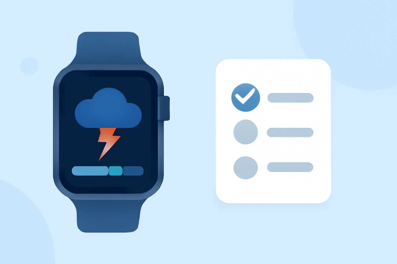 Storm Intensity Tracking Checklist on Wear OS