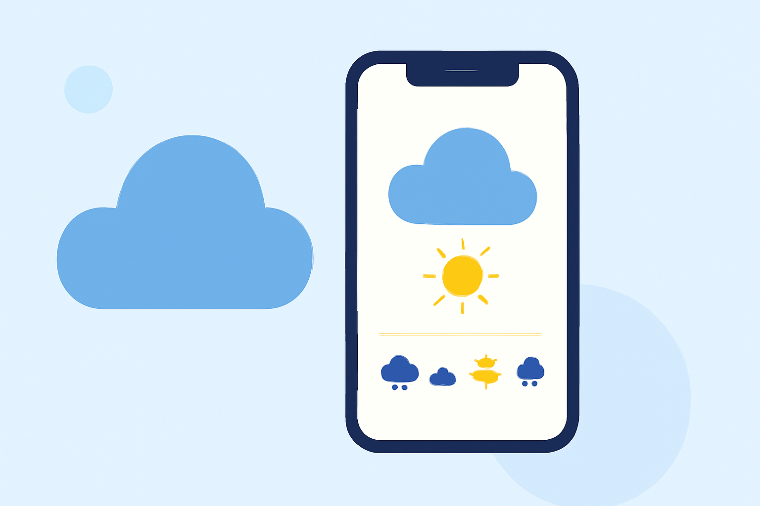 Monthly Weather Forecasts Workflow on iPhone