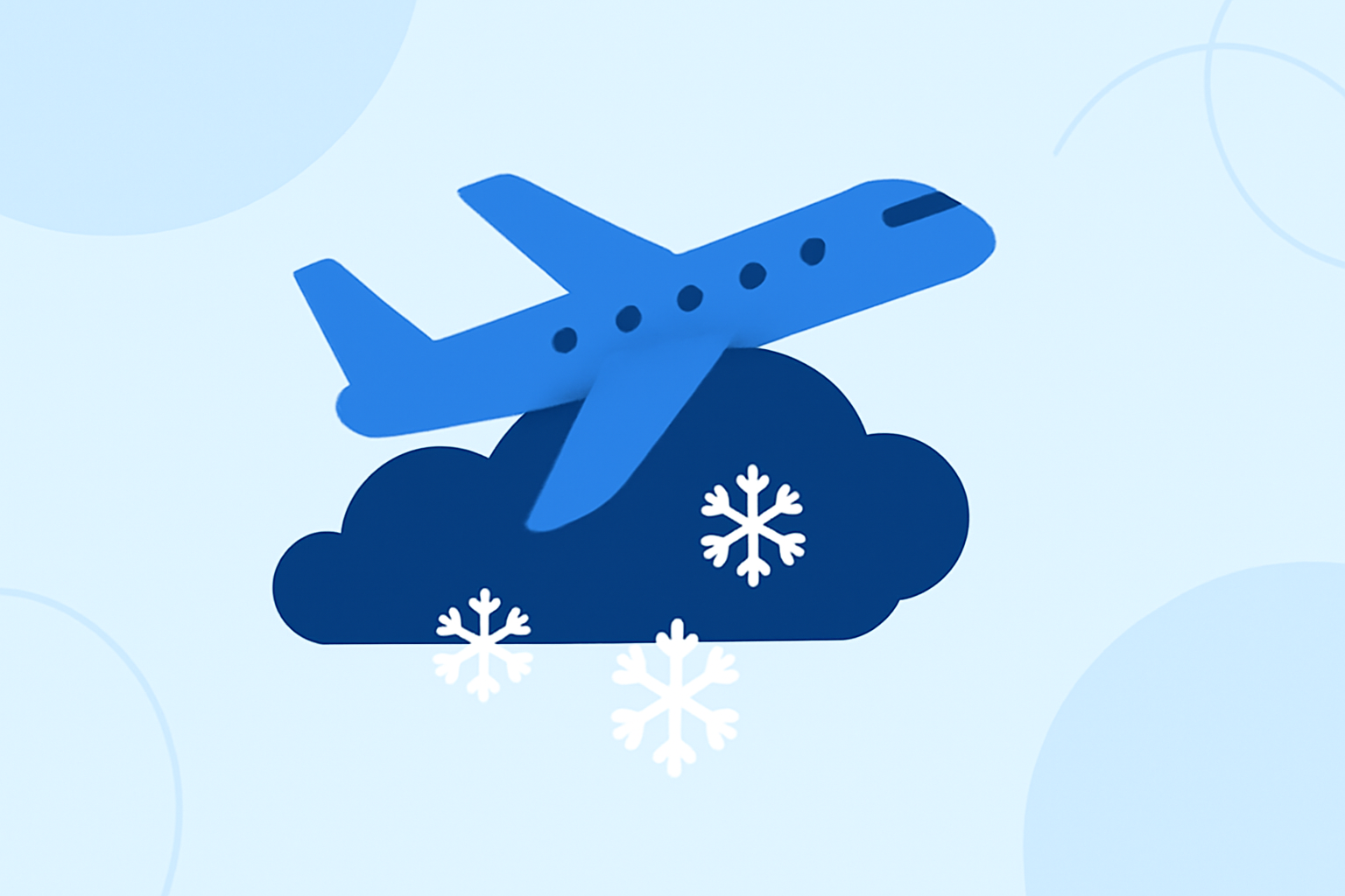 Snow Delays for Flights at a Glance