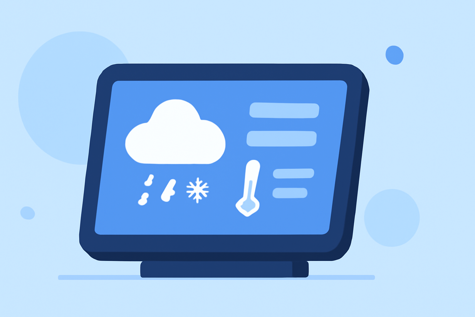 Enhancing Your Smart Display with Accurate Mixed Precipitation Forecasts