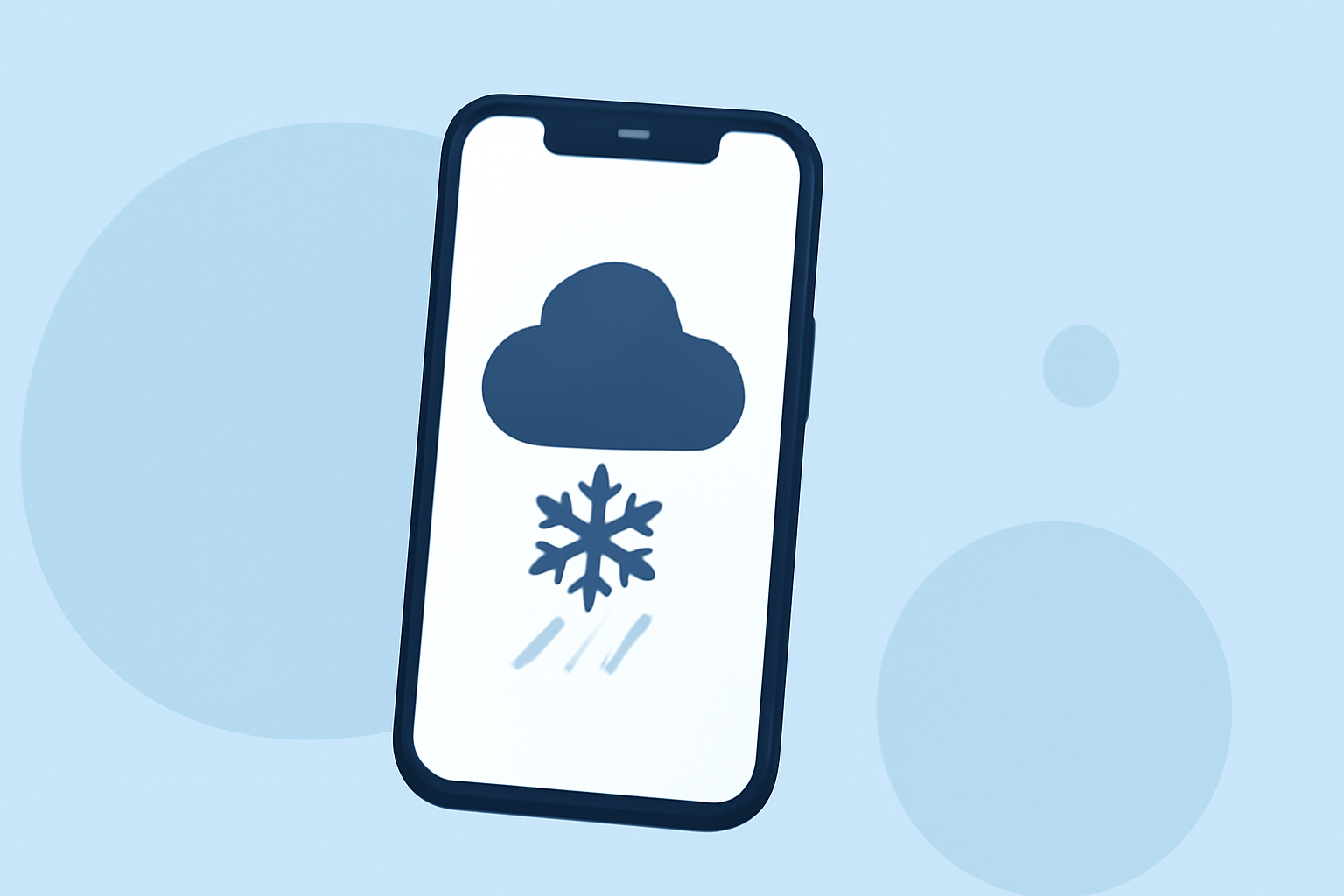 Quick Winter Storm Basics on iPhone