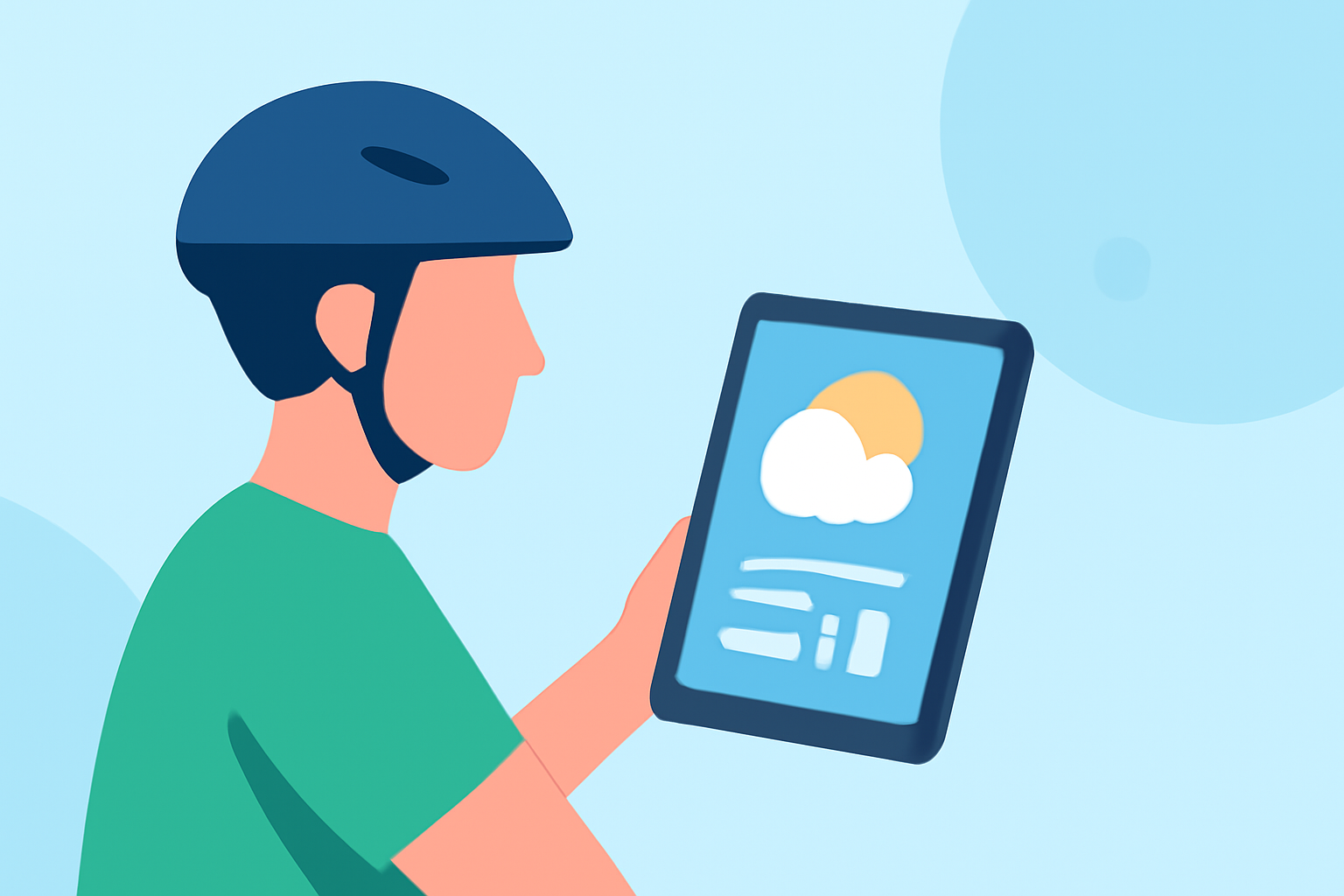 Optimizing Your Cycling Experience with Accurate Weather Forecasts on Tablets