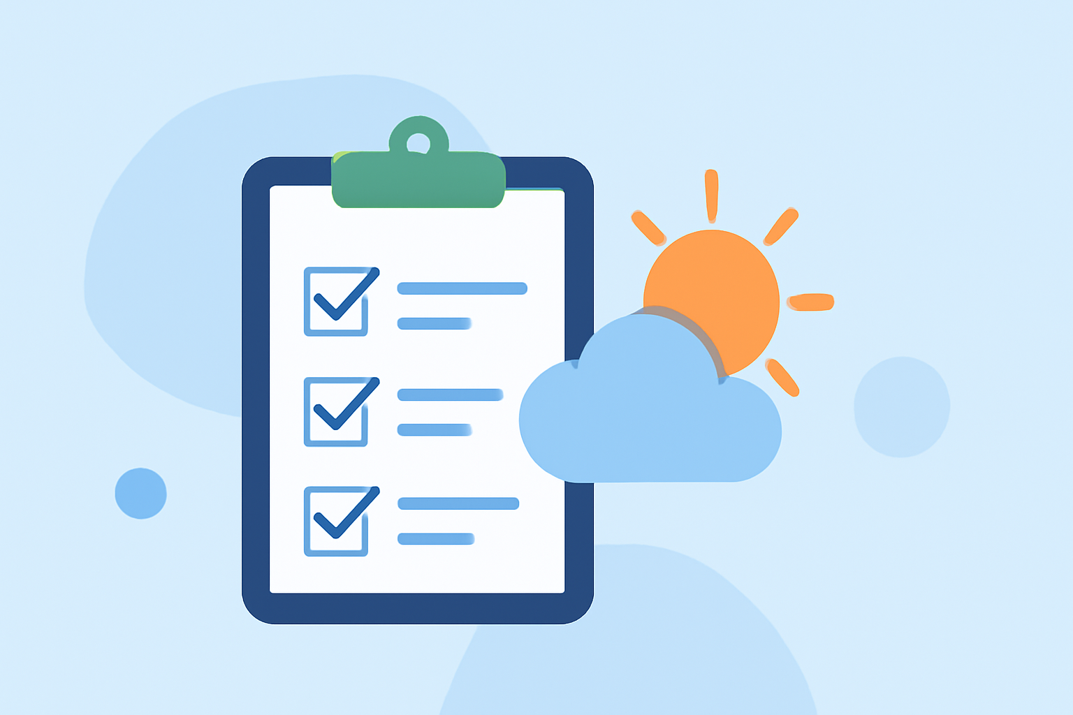 Weather and Packing for a Destination Checklist