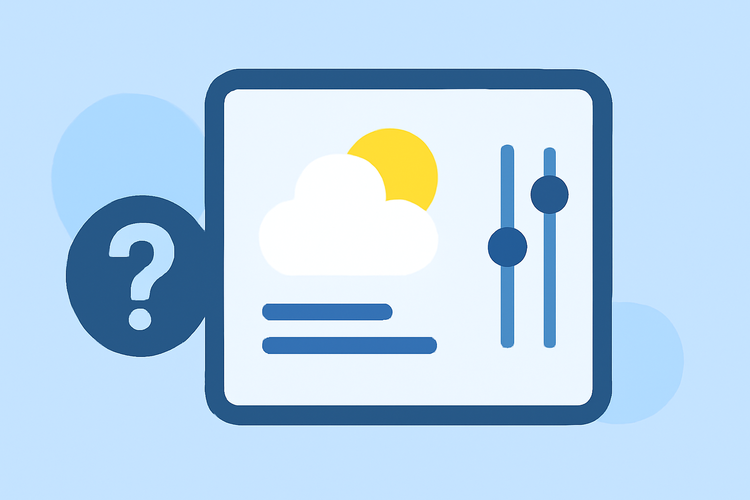 Common Weather Widget Customization Questions on a Tablet