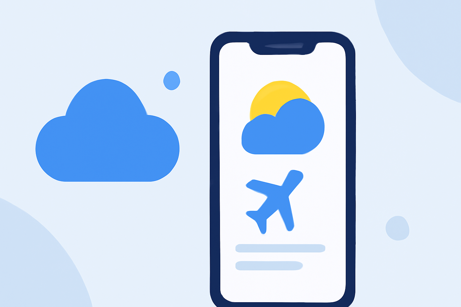 Tracking Weather Around Your Flights for Beginners on Your Phone