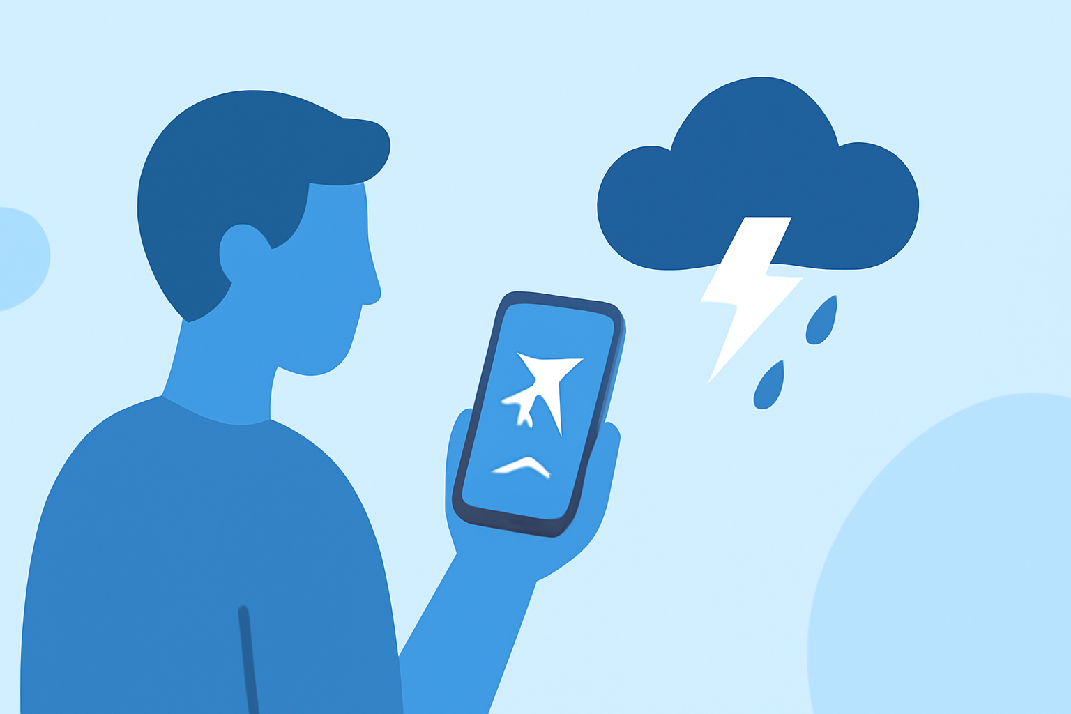 How to Rebook Your Flight Around a Storm Using Your Phone