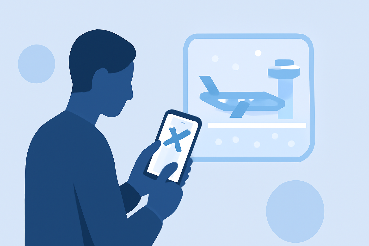 Managing Snowy Airport Arrivals: A Mobile Workflow Guide