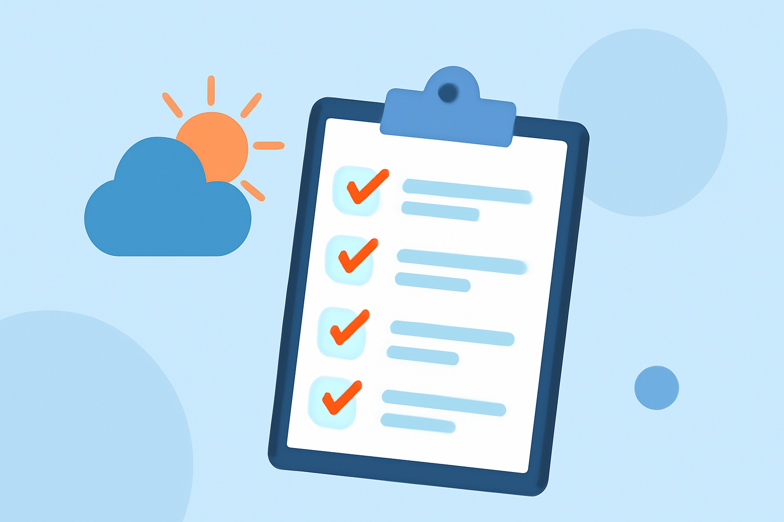 Creating a Weather-Aware To-Do List Checklist for Heat Waves