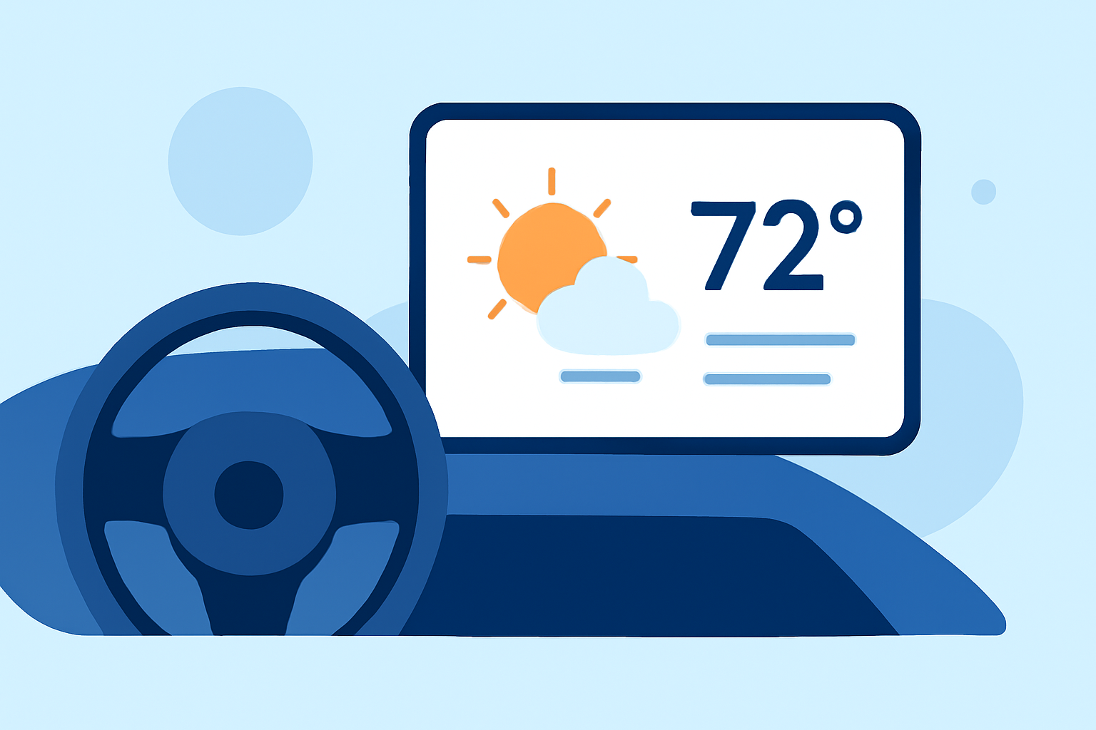 Enhancing Your In-Car Experience with Large Weather Widgets