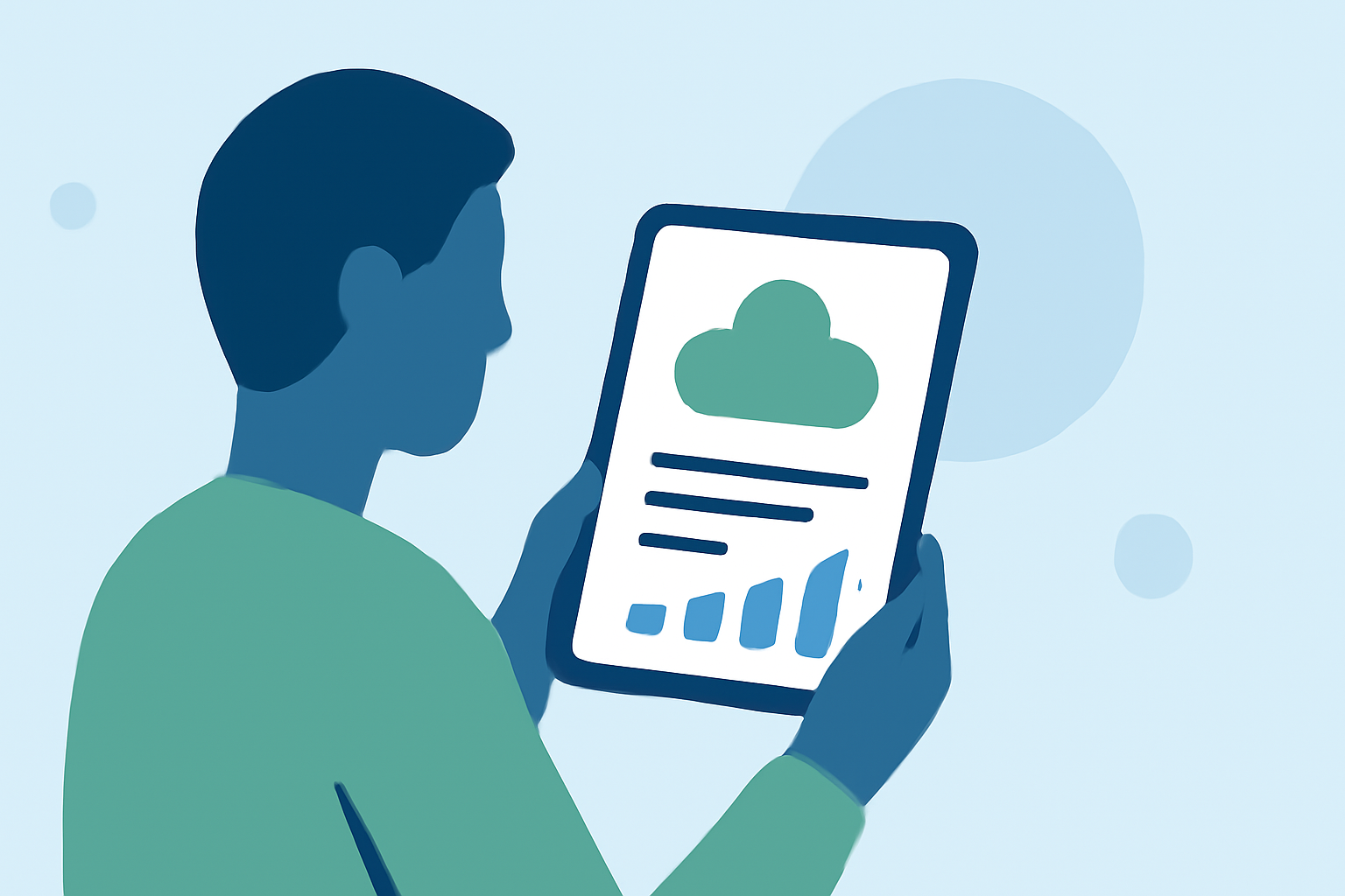 Exercise Air Quality Basics on a Tablet