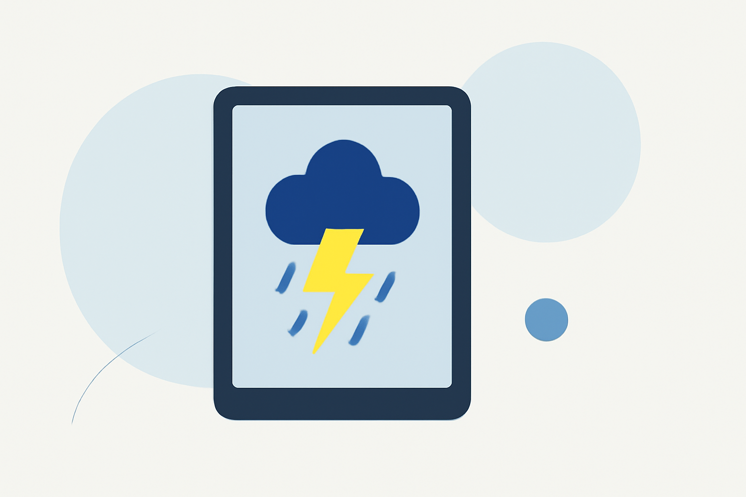 Thunderstorm Alerts Explained on iPad