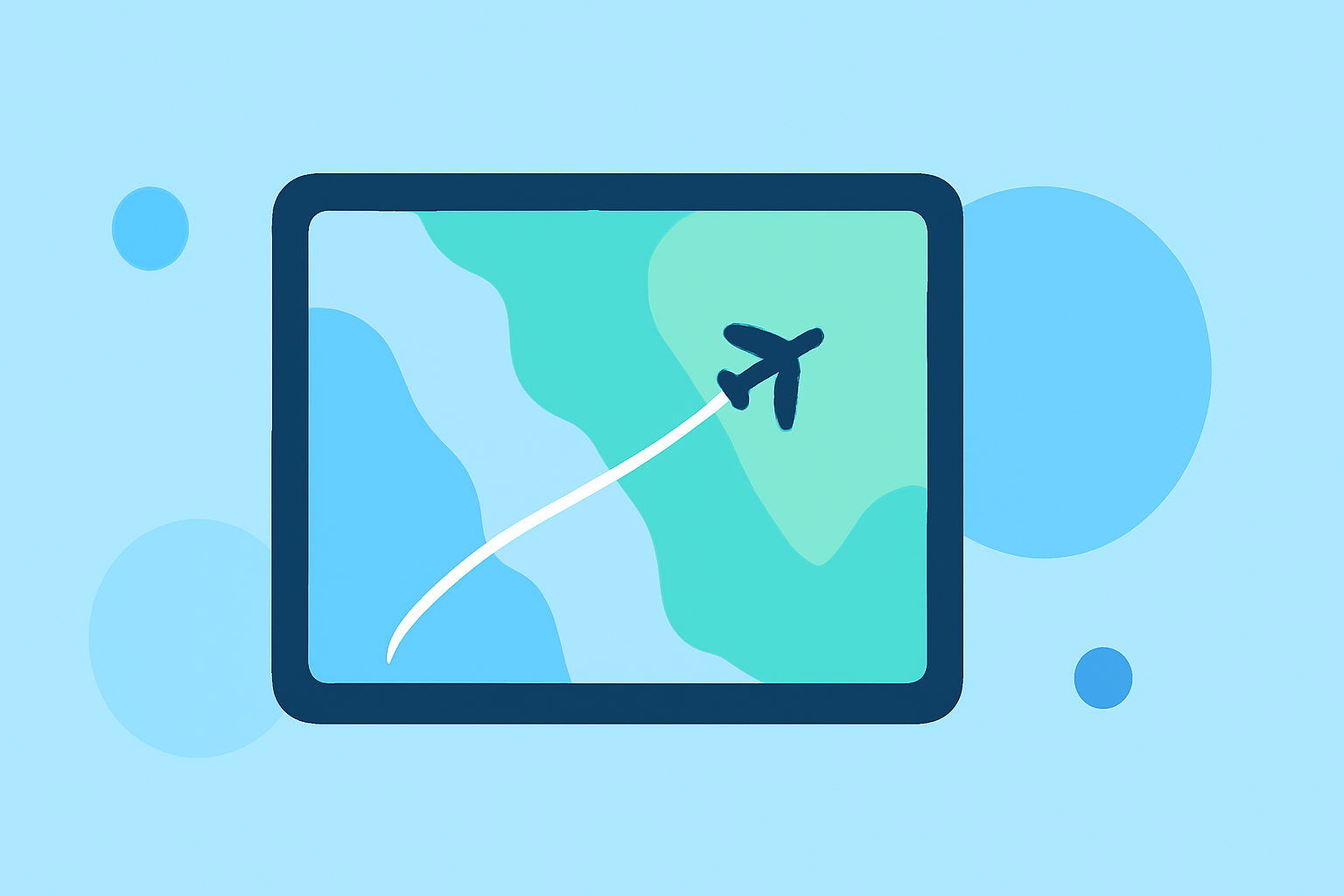 Understanding Map Overlay Transitions on iPad Flight Tracking Apps