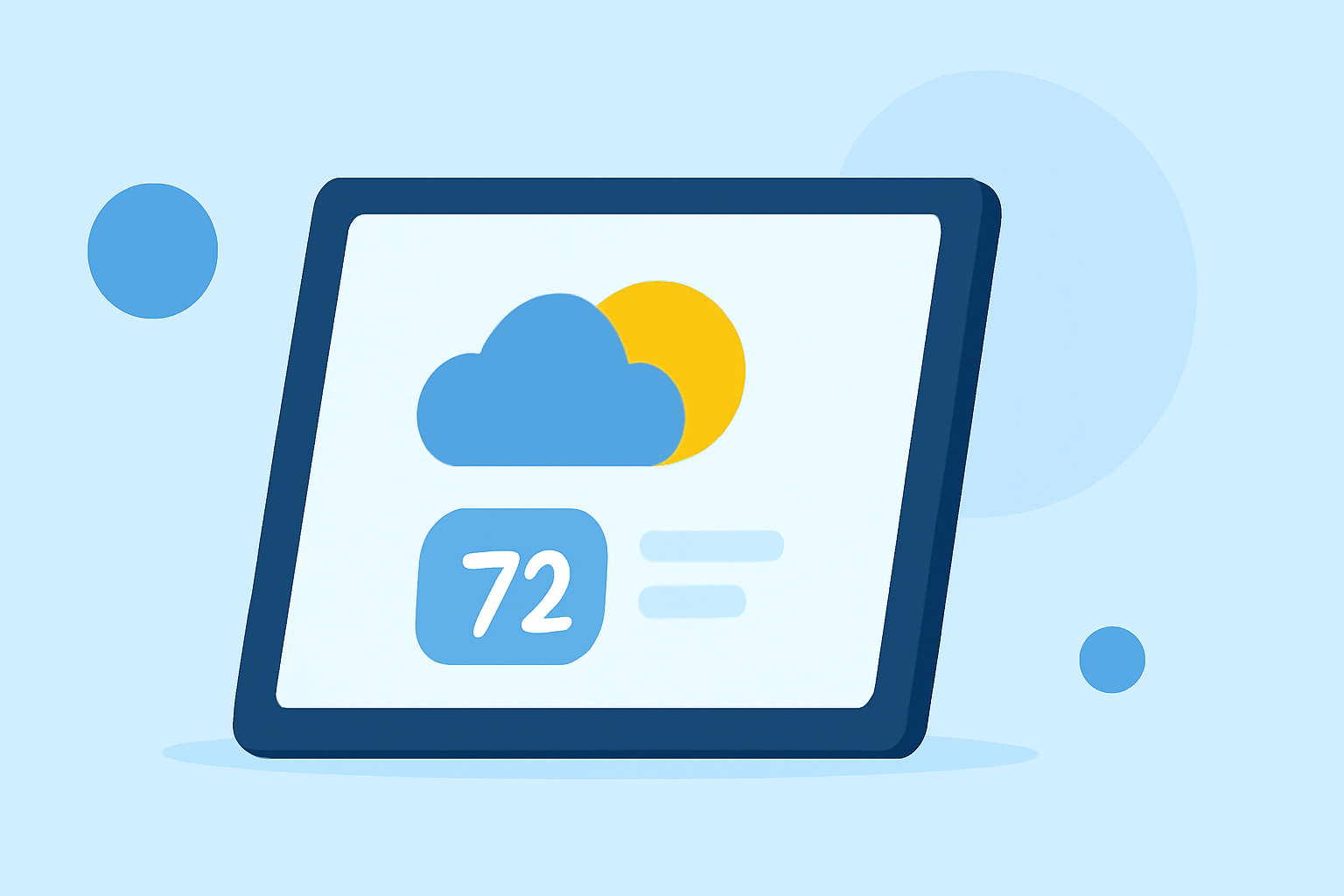 An Introduction to Glanceable Weather Widgets on Tablets