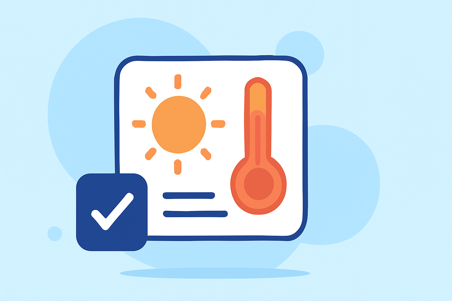 Weather Widget Basics Checklist During Heat Waves