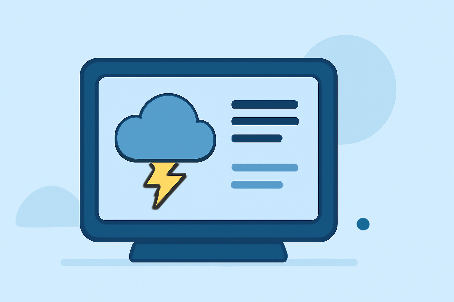 Thunderstorm Preparation Tricks on a Smart Display