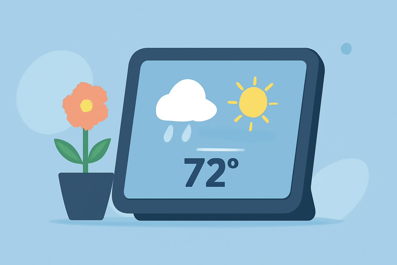 An Introduction to Weather for Flower Growing on a Smart Display