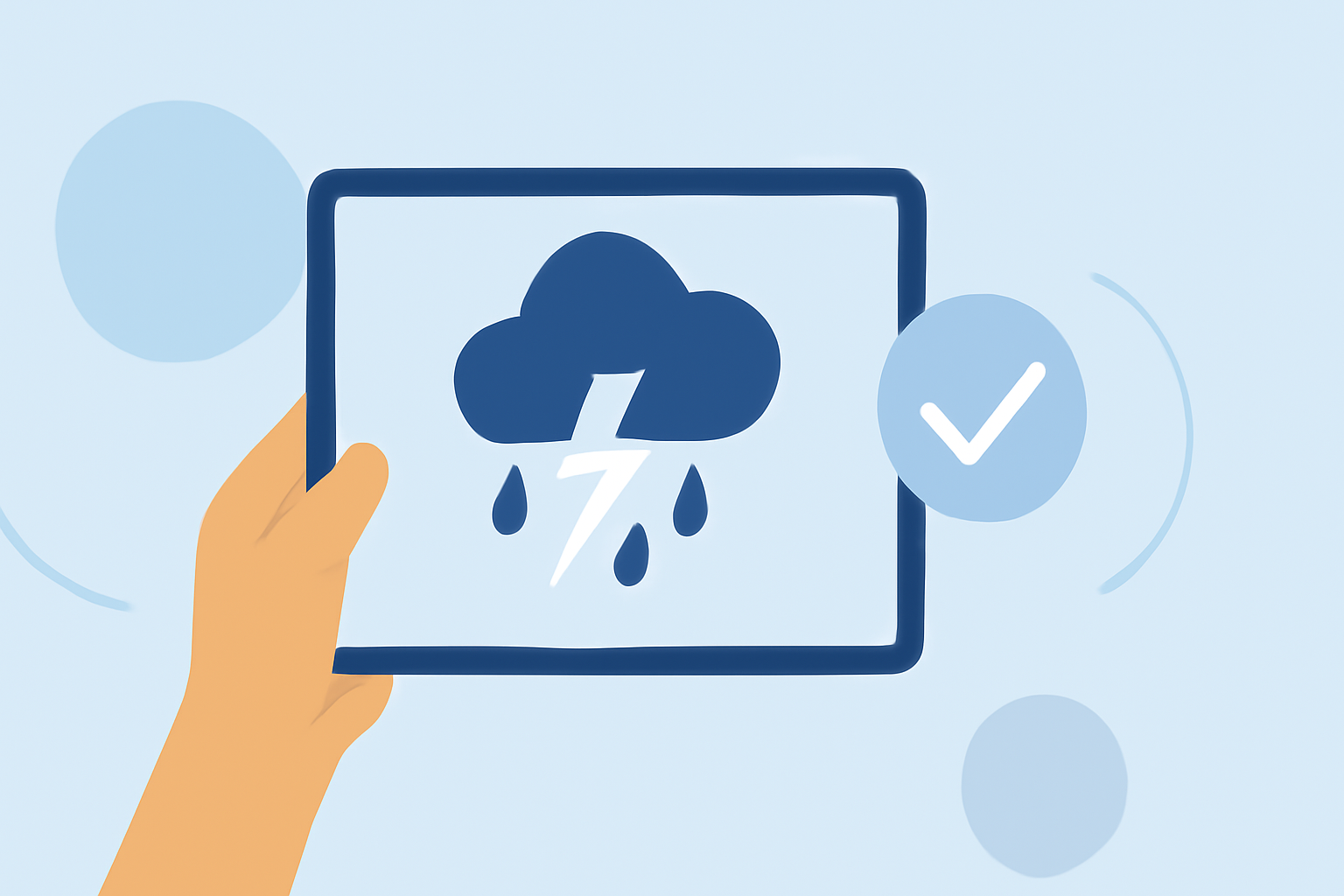 Severe Weather Basics Step by Step on iPad