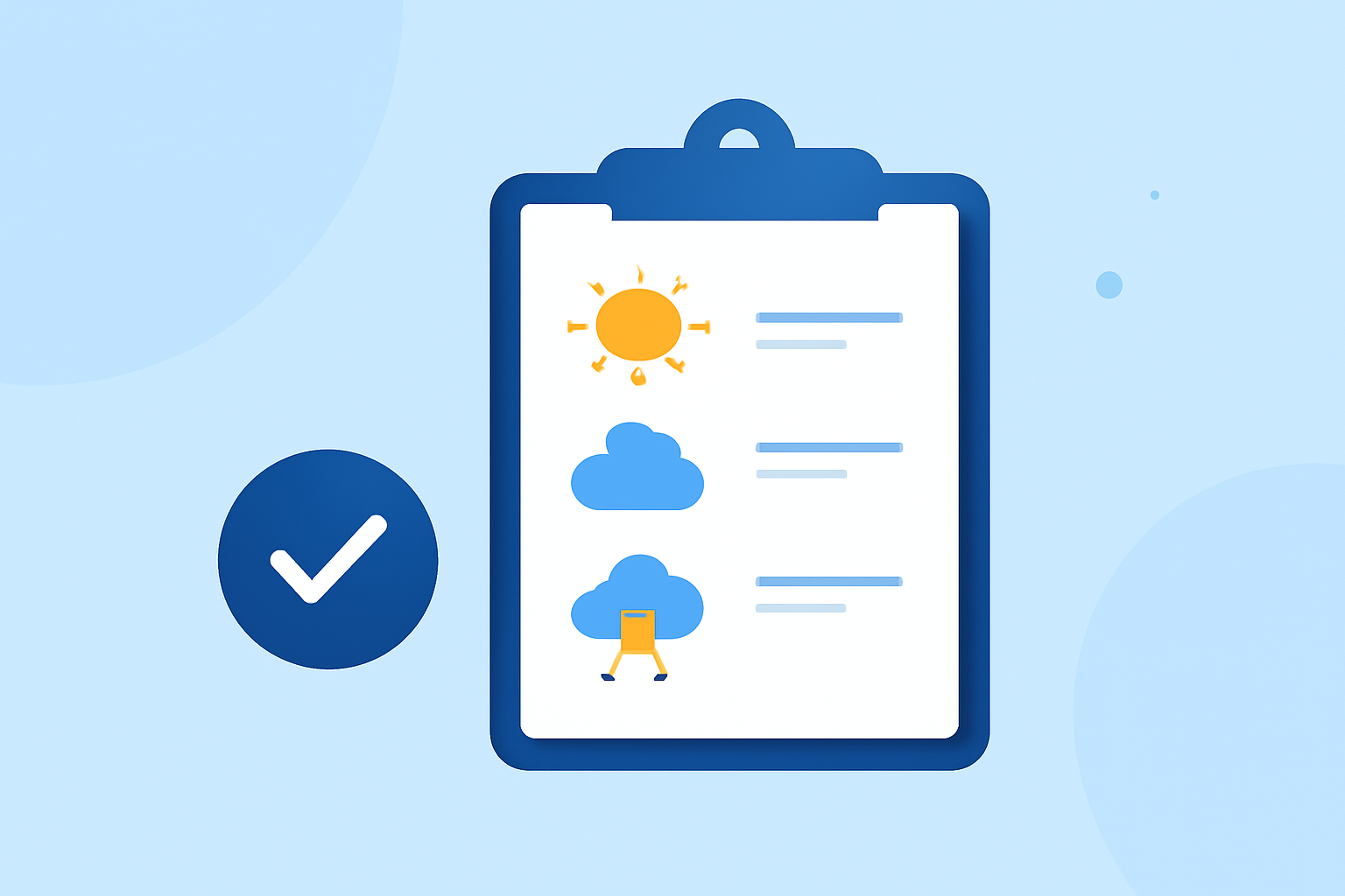Creating a Monthly Weather Forecast Checklist from Scratch
