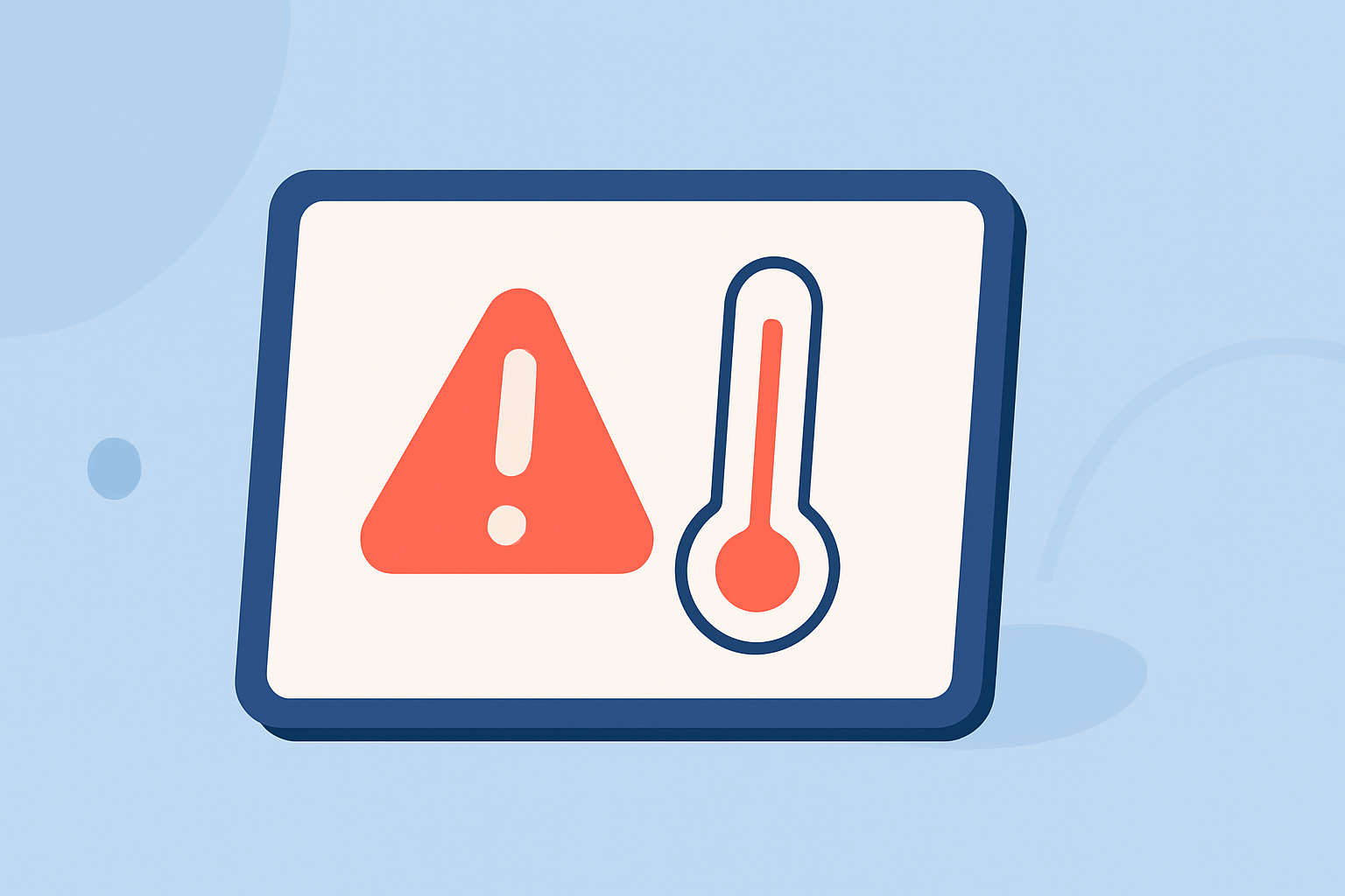 Easy Heat Wave Alerts on a Tablet